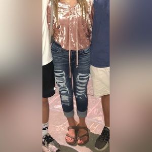 American Eagle super stretch jeans